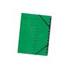 herlitz Trieur easyorga, A4, carton, 12 compartiments, vert