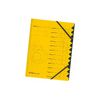 herlitz Trieur easyorga, A4, carton, 12 compartiments, jaune