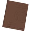 herlitz Chemise à lamelle easyorga, A4, carte lustrée, brun