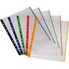 herlitz Pochette perforée, A4, transparent, bord coloré