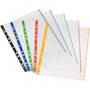 herlitz Pochette perforée, A4, transparent, bord coloré
