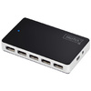 DIGITUS Hub USB 2.0, 10 ports, noir