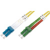 DIGITUS Câble de brassage à fibre optique, LC-Duplex (APC) -