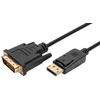 DIGITUS Câble adaptateur, DP - DVI-D 24+1, 2,0 m
