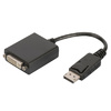 DIGITUS Câble adapteur, DisplayPort - DVI-I, 0,15 m, noir