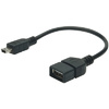 DIGITUS Câble adaptateur USB 2.0, mini USB-B - USB-A, 0,2 m