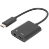 DIGITUS Câble répartiteur USB, USB-C + prise jack 3,5 mm