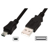DIGITUS Câble de raccordement USB 2.0, USB-A - USB-B mini,