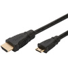 DIGITUS Câble de raccordement High Speed, HDMI-A-Mini HDMI-C