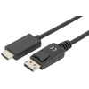 DIGITUS Câble d'adaptateur DisplayPort 1.2, DP - HDMI-A, 1 m