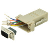 DIGITUS Adaptateur RS 232, mâle DB9 - femelle RJ45, beige