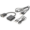 DIGITUS Convertisseur VGA - HDMI + Audio, noir