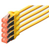DIGITUS Câble patch Cat. 6, S/FTP, 10,0 m, set de 5, jaune