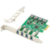 DIGITUS Carte add-on USB 3.0 PCI Express, 4 ports