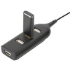 DIGITUS Hub USB 2.0, 4 ports, longueur câble : 300 mm, noir