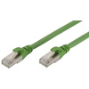 DIGITUS Câble de brassage, Cat.6A, S/FTP, 0,5 m, vert