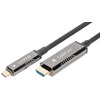 DIGITUS Câble d'adaptateur USB type-C vers HDMI AOC, 15 m