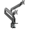 DIGITUS Support double écran universel, fixation par serrage