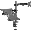 DIGITUS Support universel pour écran et laptop, noir