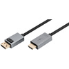 DIGITUS Câble adaptateur DisplayPort 4K DP - HDMI type A