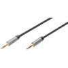 DIGITUS Câble de raccordement audio, jack mâle 3,5 mm, 1 m