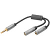 DIGITUS Répartiteur audio, jack mâle 3,5 mm -