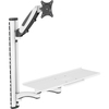 DIGITUS Support pour écran avec porte-clavier/souris, blanc
