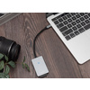 DIGITUS Lecteur de carte USB-C High Speed, 2 ports, gris