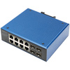 DIGITUS Switch industriel PoE Gigabit Ethernet, 8+4 ports