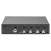 DIGITUS Switch KVM, 4x1, noir
