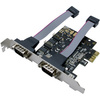 LogiLink Carte PCI Express sérielle RS-232, 2 ports