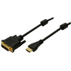 LogiLink Câble pour moniteur HDMI - DVI-D 18+1, 3,0 m