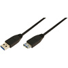 Logilink Rallonge USB 3.0, noir, 1,0 m