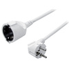 LogiLink Rallonge électrique avec prises terre, 3 m, blanc