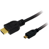 LogiLink Câble HDMI, A mâle - micro D mâle, 1 m