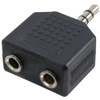 LogiLink Adaptateur audio, jack mâle 3,5mm - 2x jack femelle