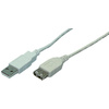 LogiLink Rallonge USB 2.0, gris, 2,0 m  - 30555
