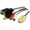 LogiLink Convertisseur HDMI vers VGA/audio, 2 m, noir