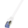 LogiLink Câble patch, Cat. 6A, S/FTP, 0,5 m, blanc