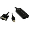 LogiLink Convertisseur VGA vers HDMI, 0,2 m, noir