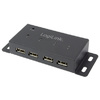 LogiLink Hub USB 2.0, 4 ports, pour un montage mural