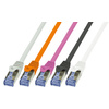 LogiLink Câble patch PrimeLine, Cat. 6A, S/FTP, 7,5 m, gris