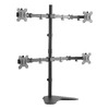 LogiLink Bras support pour 4 écrans, avec socle, noir