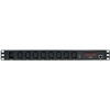 LogiLink Multiprise IP, 8 prises, 1 HE, noir