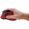 LogiLink Souris optique Ergonomic, sans fil, rouge / noir