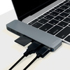 LogiLink Hub multifonction USB-C 7-en-1 avec PD, gris