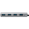 LogiLink Hub USB 3.0 avec fiche USB-C Gen1, 4 ports, gris