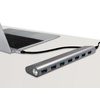 LogiLink Hub USB 3.0 avec fiche USB-C 3.1, 7 ports, gris