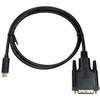 LogiLink Câble de connexion USB-C - DVI, 1,8 m, noir