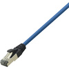 LogiLink Câble patch premium, Cat. 8.1, S/FTP, 0,5 m, bleu